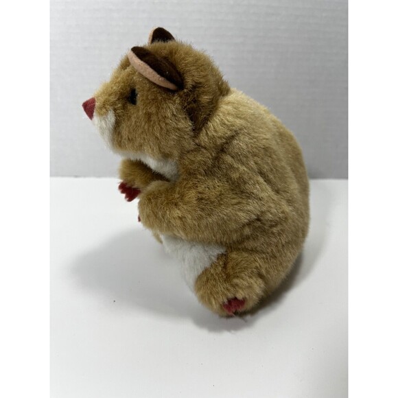 Folktail HAMSTER Plush 7” HAND PUPPET by Folkmanis Pretend Play & Story Time - Picture 2 of 7